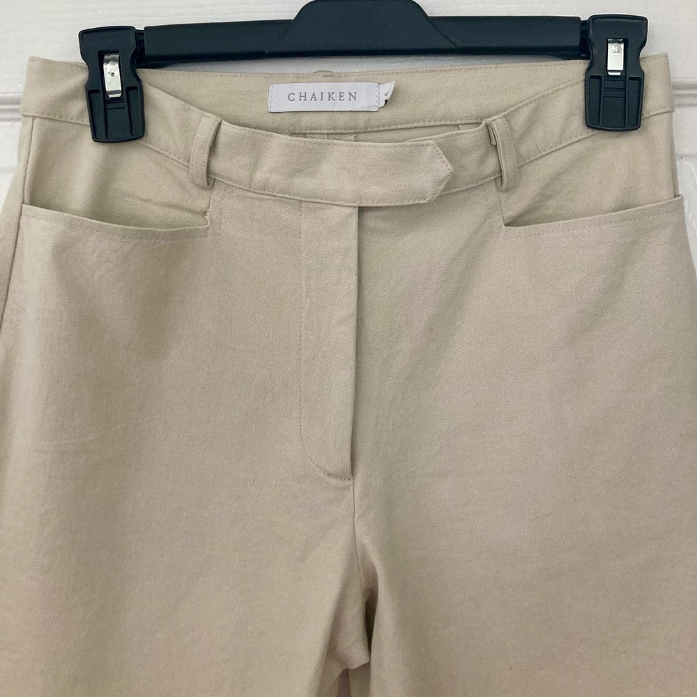 Chaiken Tan/Khaki Stretch Pants